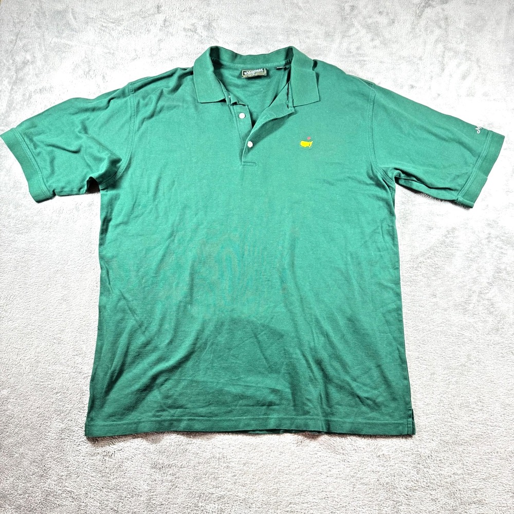 Masters‎ Collection Golf Polo Shirt Men's XL Green Augusta 100% Pima Classic